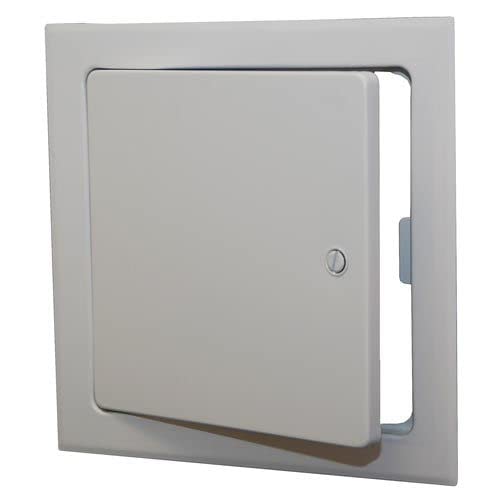 Access Door by Acudor – 16"L x 16"W x 4"H, Galvanized Steel, White, Model Z91212SCWH