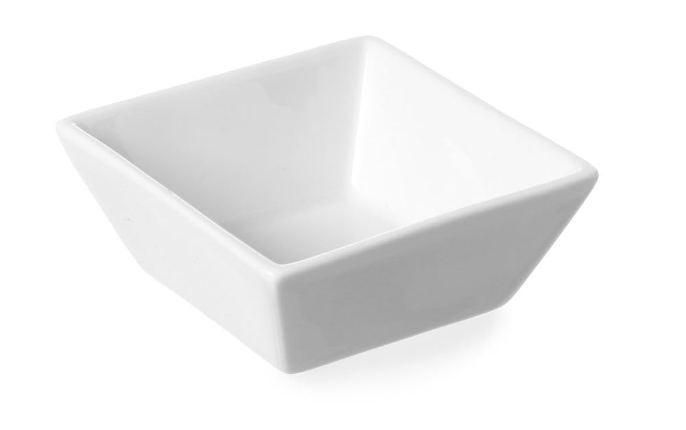 Tapas dish Cuadrado by Hendi – Porcelain, White, Pack of 6, Model 784327