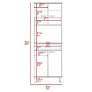 FM FURNITURE Light Gray / Modern Pantries