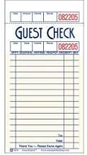 National Checking Company Carbonless Guest Check Paper - 1 Part Salmon, 16 Line, 3.5 x 6.75 inch - 2500 per case.