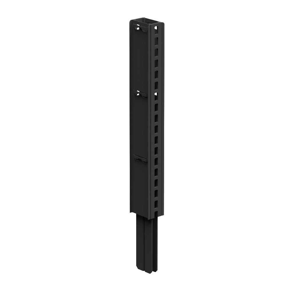 Extension Uprite 24" CHR Charcoal by Lozier – 24" H, Alloy Steel, Charcoal, Model U24E.CHR