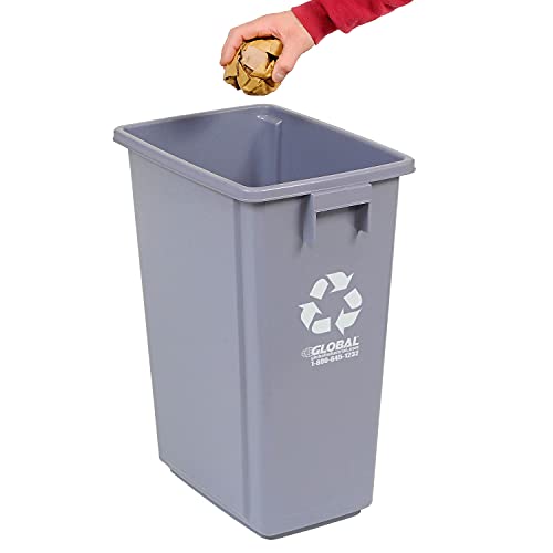 Global Industrial Gray / 15 gallon / Industrial In-Home Recycling Bins
