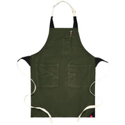 Red Kap Olive / 22W x 34L / Flex Strap Utility Bib Apron Girls
