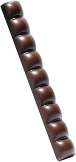 Martellato MA7001 Clear Polycarbonate Chocolate Mold with 4 Bubble-Snack-Bar Cavities 200mm x 23mm x 17mm High