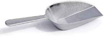 Omcan 12 Count Aluminum Food Scoop, 7 oz, Silver