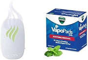 Bundle of Vicks Advanced Soothing Vapors Waterless Vaporizer with Night Light and VapoPads with Original Scent