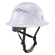 Ergodyne White / 6.5 - 8 (21in - 25 in / 53cm - 63.5cm) / Full Brim Safety Helmet - Type 2, Class C Head Protection