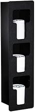 Three Section Built-in Vertical Lid Organizer by DISPENSE-RITE – polystyrene, black, Model FMVL-3