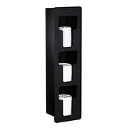Three Section Built-in Vertical Lid Organizer by DISPENSE-RITE – polystyrene, black, Model FMVL-3