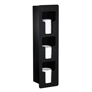 Three Section Built-in Vertical Lid Organizer by DISPENSE-RITE – polystyrene, black, Model FMVL-3