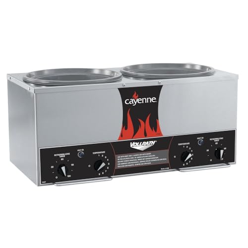 Twin Well Warmer by Vollrath – 4 quarts, Stainless Steel, Model 72028