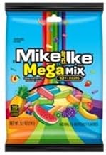 Mike and Ike Mega Mix, 5 Ounce Peg Bag -- 12 per case.