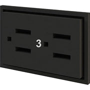 Interion Modular Partition Circuit 3 Receptacle by Global Industrial – Copper, Model GF-TEOR3000US