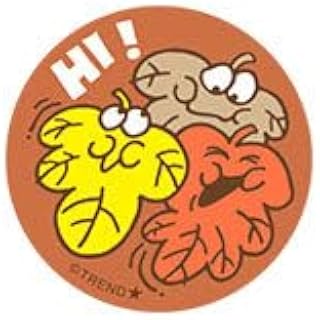 Trend Enterprises Hi!/ Leaves Scent Retro Scratch 'n Sniff Stinky Stickers by Trend; 24 Seals/Pack - Authentic 1980s Designs!