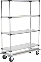 Nexel Stainless Steel Shelf Truck, 48x18x69, 1200 Pound Capacity