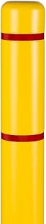 BollardGard 4" x 52" Bollard Cover Yellow - High Visibility - Reflective - Innoplast (Yellow red tape)