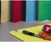 San Jamar Restaurant Cutting Boards - Colored 18"x24" Convenience Pack, 5 Cutting Boards