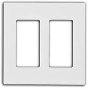 Leviton 2-Gang Decora Plus Screwless Wallplate, 20-Pack, 80309-ST, Light Almond