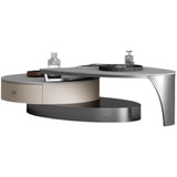 Mesa para Centro De Sala Rock Plate Coffee Table Set Modern Simple Living Room Creative with Drawer Coffee Table TV Cabinet Coffee Table by JOYNOW – 175x90x43cm, Acacia, Model 5744