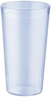 CAC Poly Pebbled Tumbler BVPT-12BL Blue 12 oz, Set of 12