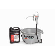 No.4 Hand Operated Oiler Pump Gun by RIDGID – Small, Steel, Silver, Model 72332