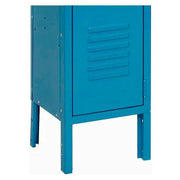 Infinity Two-Tier Two-Door Locker with Recessed Handle & by Global Industrial – Alloy Steel, Blue, Model 254127BL
