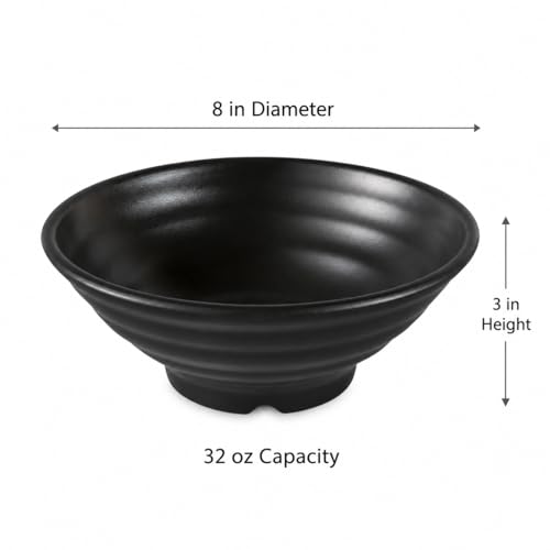 Yanco 32 oz / Black / Modern Bowls