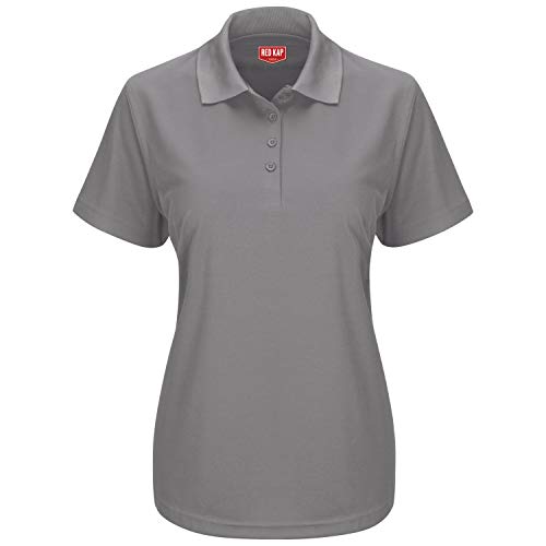 Red Kap Small / Grey / Short Sleeve Performance Knit® Pocketless Core Polo Polos