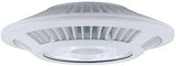 RAB Lighting RAB CLED78W - 78 Watt - LED - Ceiling Light Fixture - 250W MH Equal - 5000K Stark White - 120/208/240/277 Volt - White Finish