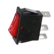 Switch, Power Rocker, Red Illuminated, 250V by Fetco – Copper, Red, Model 1058.00020.00