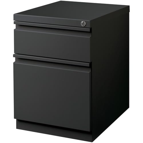 Hirsh Industries Dark Coal / Modern / 21.75" H x 15" W x 19.88" D Mobile File Cabinets