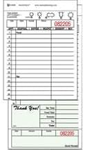 National Checking Company Carbon Backed Guest Check Board - 2 Part Green, 16 Line, 4.20 x 8.25 inch - 2500 per case.
