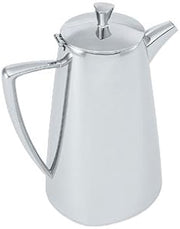 Vollrath Triennium Coffee Pot, 2.3 quart (2L), 8-3/8"H, mirror-finish 18/8 stainless steel, triangular body design, hollow tubular handle, satin-finish interior, imported, 46203