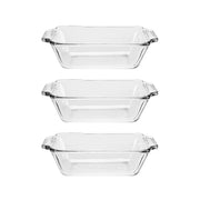 Anchor Hocking Loaf Dish, Set of 3 / 1.5 quart / Clear Loaf Pans