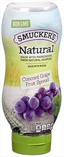 Smucker's Natural Concord Grape Squeeze Bottle Fruit Spread 19 oz