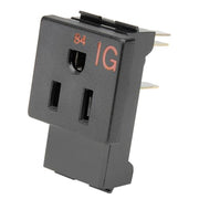INTERION Isolated Ground Receptacle - Package of by Zoro – Alloy Steel, Black, Model 249063