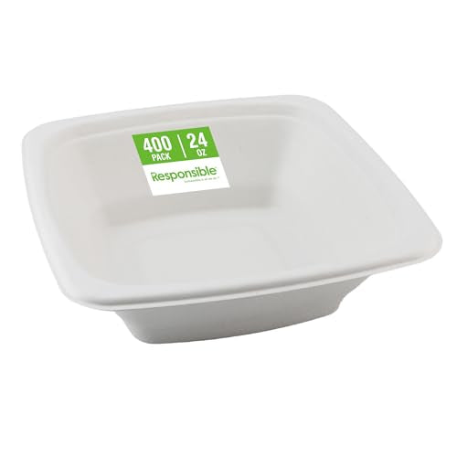 Responsible Products 24 oz (400 Count) / Natural Brown / Casual Bowls