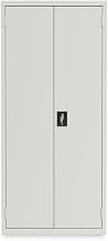 Fully Assembled Storage Cabinets, 3 Shelves, 30" x 15" x 66", Light Gray