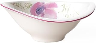 Villeroy & Boch Mariefleur Small Dip Bowl, 2.25 Oz | Floral porcelain dip bowl, made in Germany, dishwasher and microwave safe, perfect for garlic butter and toppings