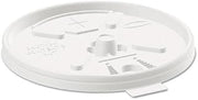 Dart Translucent Lids for 12-24Oz Foam Cups, Straw Slot, 1000/Carton