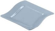 CAC China Soho Pattern 6 3/4 Inch Light Blue Square Plates 36 Ct