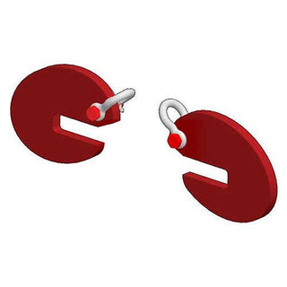 Pipe Lifting Hook - Sold In Pairs - 4000 Lb. Cap. by M&W – Steel, Red, Model 11903