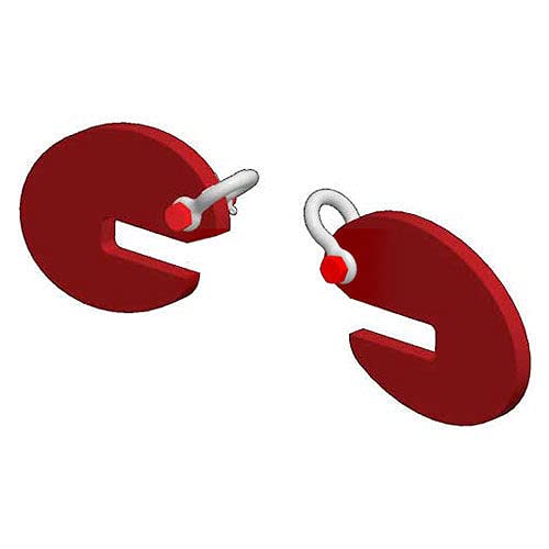 Pipe Lifting Hook - Sold In Pairs - 8000 Lb. Cap. by M&W – Steel, Red, Model 11904