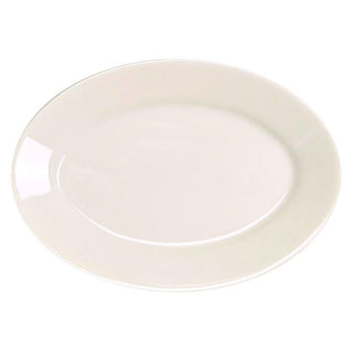 15200 Undecorated RE Oval 8 Platter - 36 / CS by Homer Laughlin – Large, China, White, Pack of 36, Model HL15200