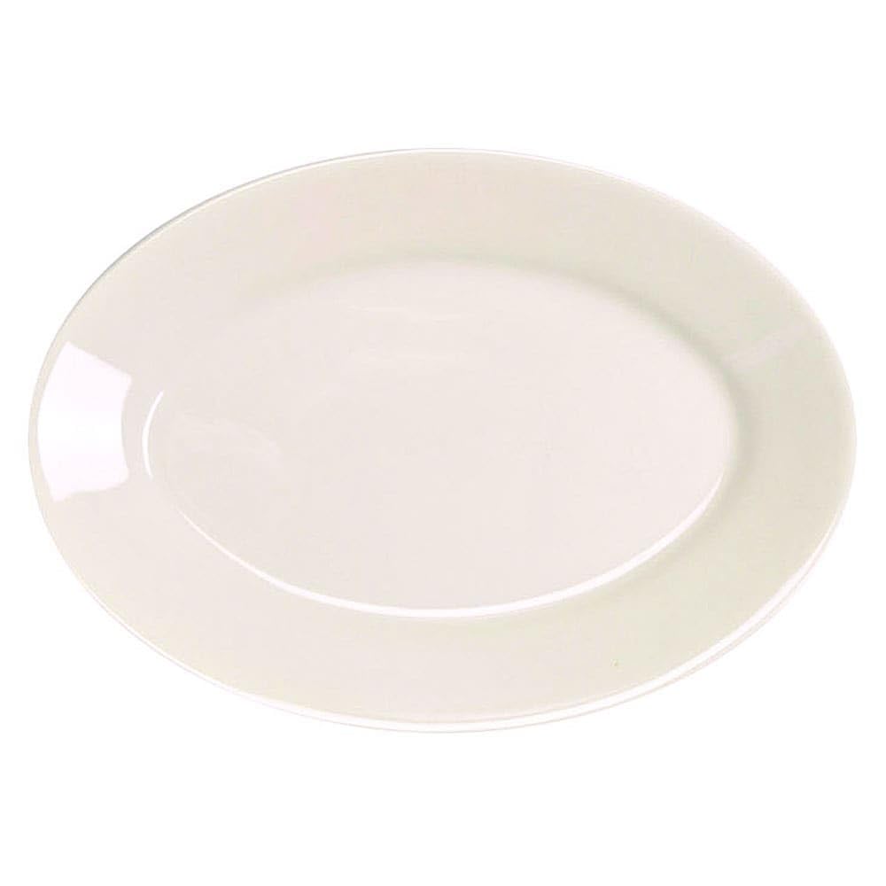 15700 Undecorated RE Oval 13 Platter - Dozen by Homer Laughlin – Large, China, White, Pack of 12, Model HL15700