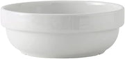 Tuxton China BPB-290 Salad Bowl, 29 oz., 6-5/8" Diameter x 2-1/2"H, Stackable, Microwave and Dishwasher Safe, Oven Proof, Fully Vitrified, DuraTux, Porcelain White, Pack of 12