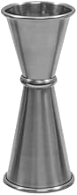 Tablecraft JJ1205 Japanese Jigger, Double-Sided 1 oz and 1½ oz, Stainless Steel, Tall Profile, Precise Pour Design, Washable in Dishwasher, 6-Pack