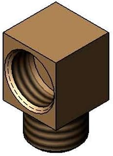 T&S Brass 015345-20 Low Profile Elbow, 3/8-18 NPSM Male x Female