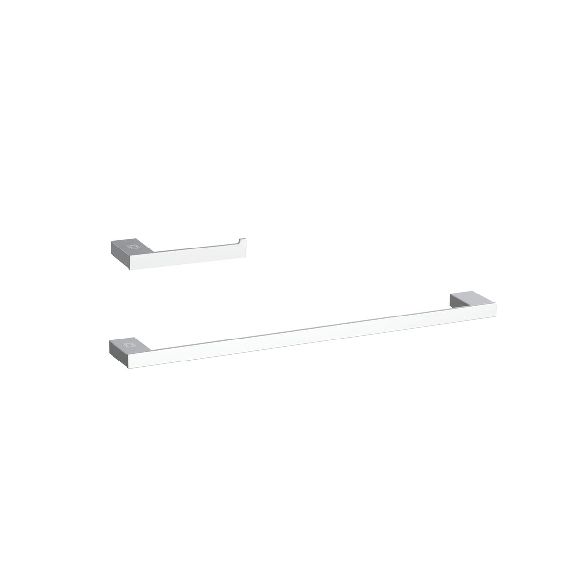 Sofia 2-Pc Stainless Steel Hardware Set in Chrome by Elegant Kitchen and Bath – Stainless Steel, Chrome, Model HWB-13S2PCH
