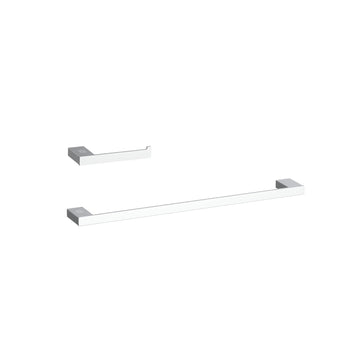 Sofia 2-Pc Stainless Steel Hardware Set in Chrome by Elegant Kitchen and Bath – Stainless Steel, Chrome, Model HWB-13S2PCH